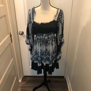 Free People Bohemian Bell Sleeve Dress